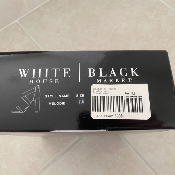 White House Black Market “Melodie” Heel Black & Tan Size 7.5 - Picture 2 of 11